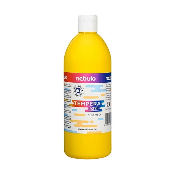 Tempera, 500 ml, NEBULO, sárga