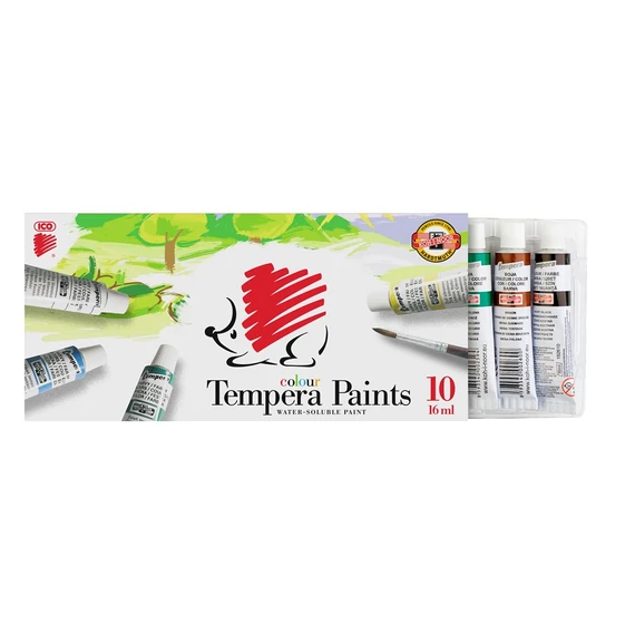 Tempera készlet, 10 darabos, ICO 