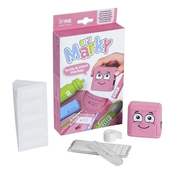Textilbélyegző MARKY kirakós pink