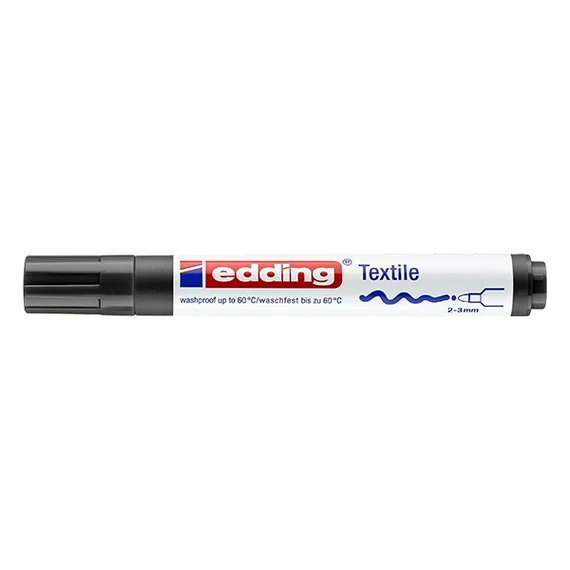 Textilmarker, 2-3 mm, kúpos, EDDING 