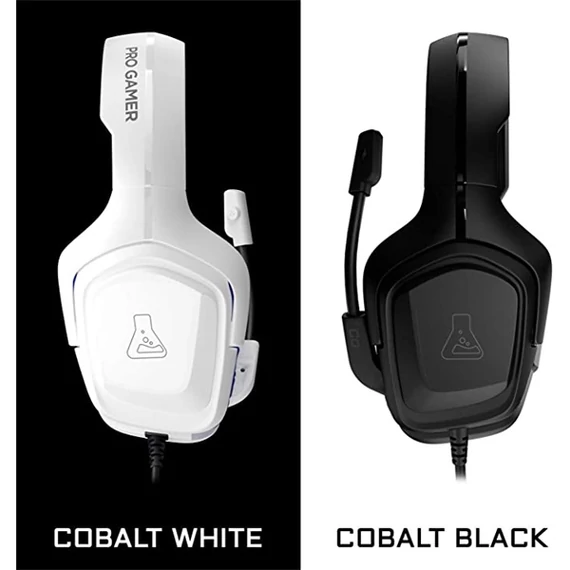 The G-Lab Korp Cobalt Gaming Headset White