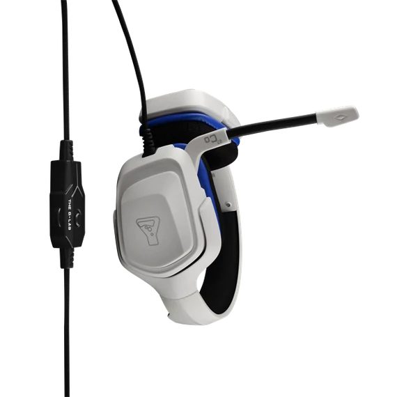 The G-Lab Korp Cobalt Gaming Headset White