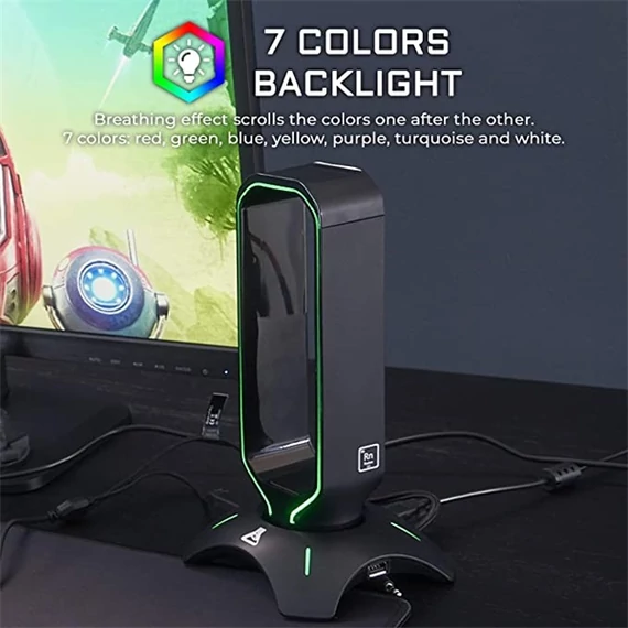 The G-Lab K-Stand Radon Gaming Headset Stand Black