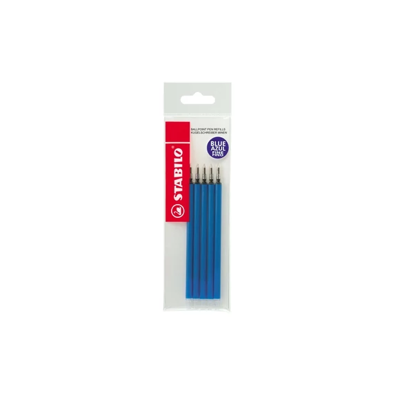 Golyóstollbetét, 0,38mm, STABILO "Marathon", kék, 5db/cs