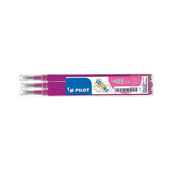 Tollbetét roller PILOT Frixion Clicker/Ball radírozható 0,25 mm rózsaszín 3 db/csomag