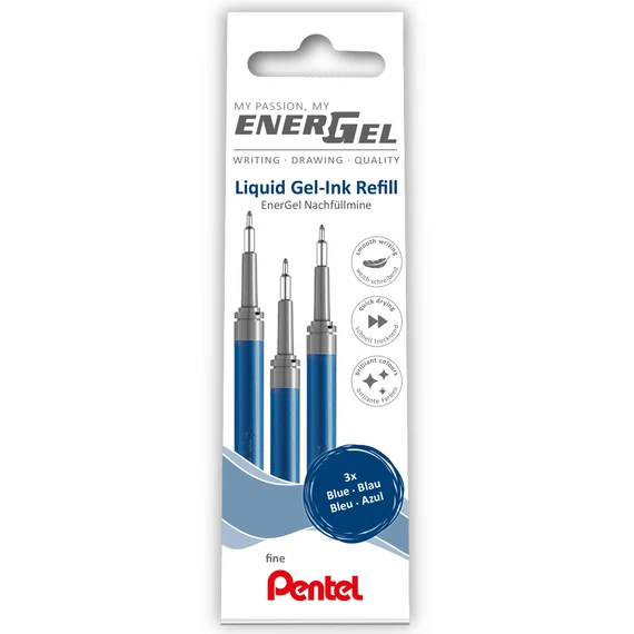 Tollbetét tűhegyű 0,25mm Pentel EnerGel LRN5-3C írásszín kék