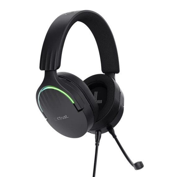 Trust GXT490 Fayzo 7.1 USB vezetékes fekete gamer headset
