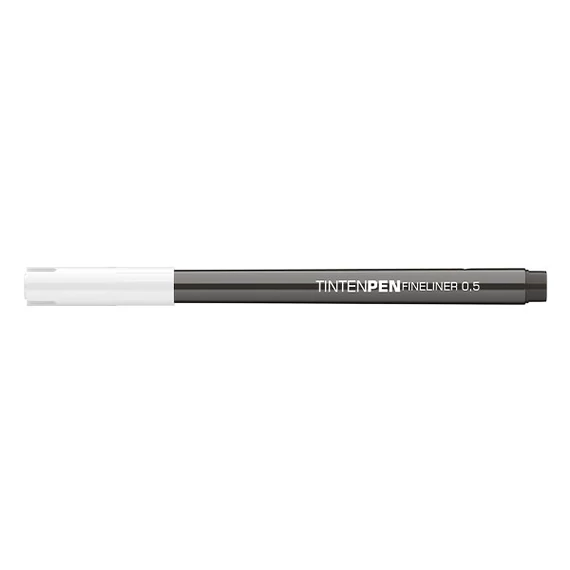 Rostirón, tűfilc vízbázisú, 0,5mm, kerek test, Tinten Pen Ico fekete
