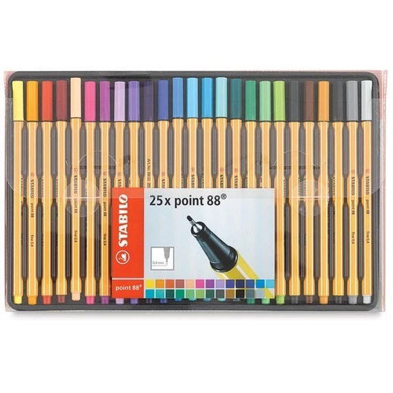 Tűfilc készlet, 0,4 mm, STABILO 