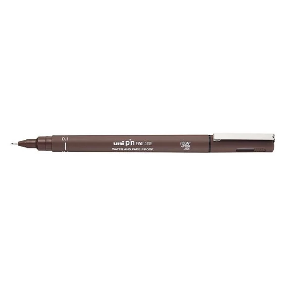 Tűfilc UNI Pin 0,1mm szépia vörösesbarna