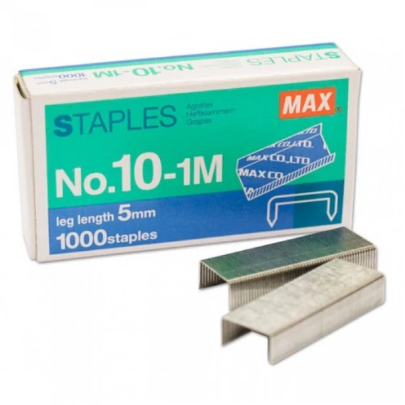 Tűzőkapocs, No.10, MAX 2M10-1, 1000db/doboz