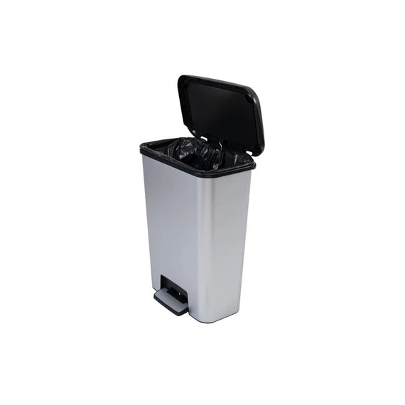 Pedálos szemetes, téglalap alakú, 50 l, CURVER 