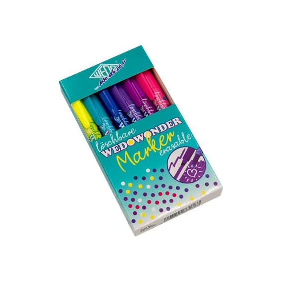 Filctoll készlet, 2-3 mm, törölhető, kétvégű, WEDO, 