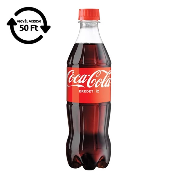 Üdítőital, szénsavas, 0,5 l, COCA COLA
