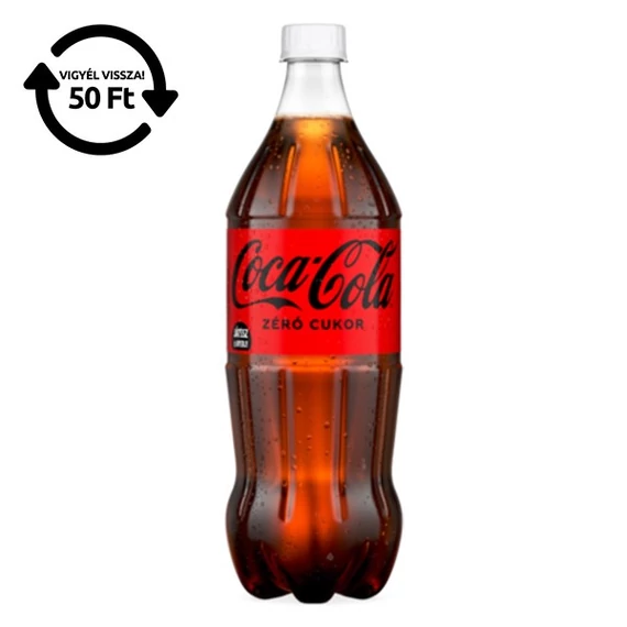 Üdítőital szénsavas, 1 l, COCA COLA 