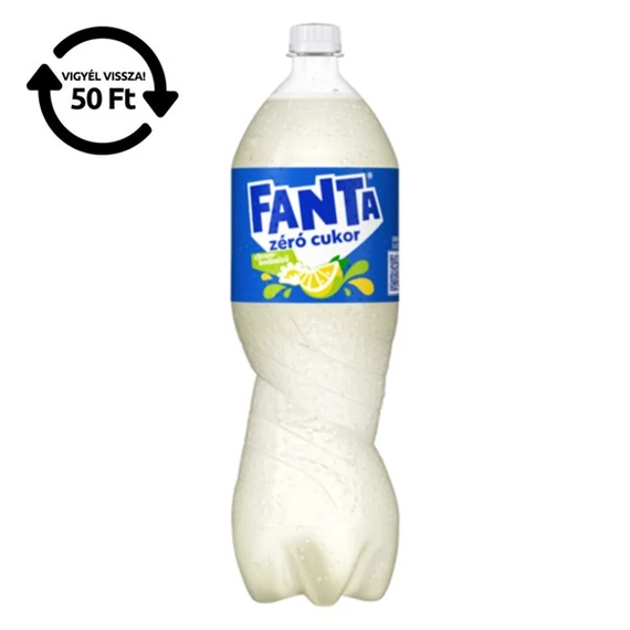 Üdítőital szénsavas FANTA Bodza-Citrom Zero 1,75L DRS