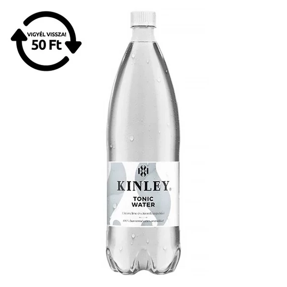 Üdítőital, szénsavas, 1,5 l, KINLEY, tonic-citromfű