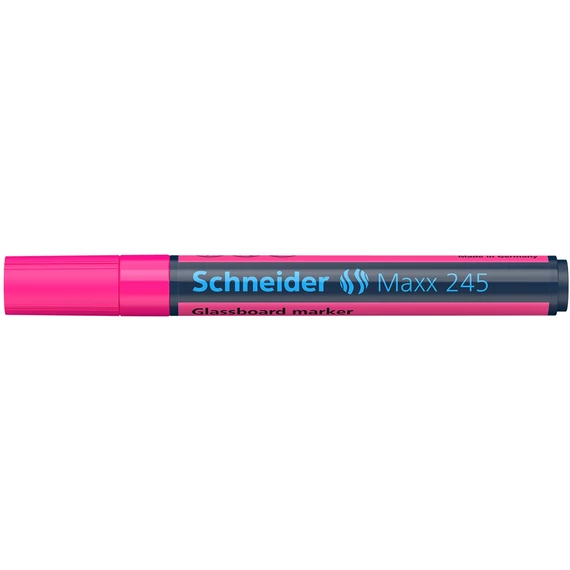 Üvegtábla marker, 1-3 mm, SCHNEIDER "Maxx 245", rózsaszín
