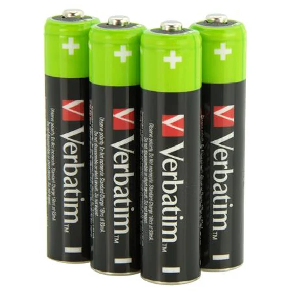 Tölthető elem, AAA mikro, 4x950 mAh, VERBATIM