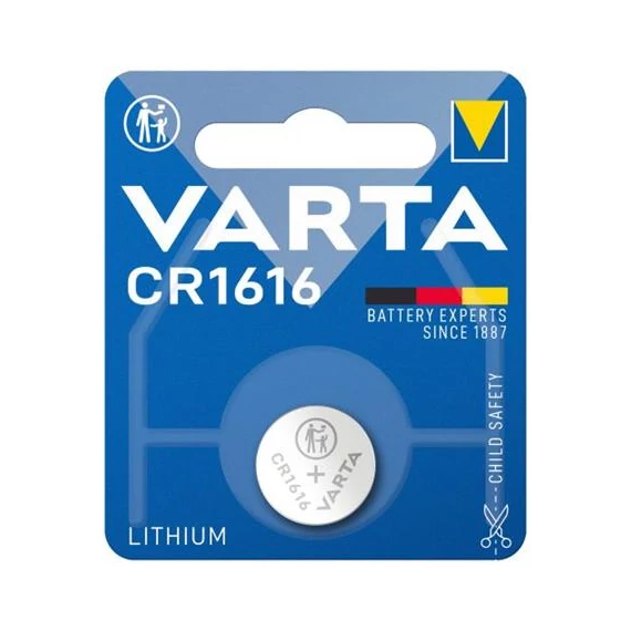 Gombelem, CR1616, 1 db, VARTA