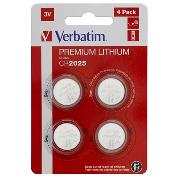 Gombelem, CR2025, 4 db, VERBATIM 