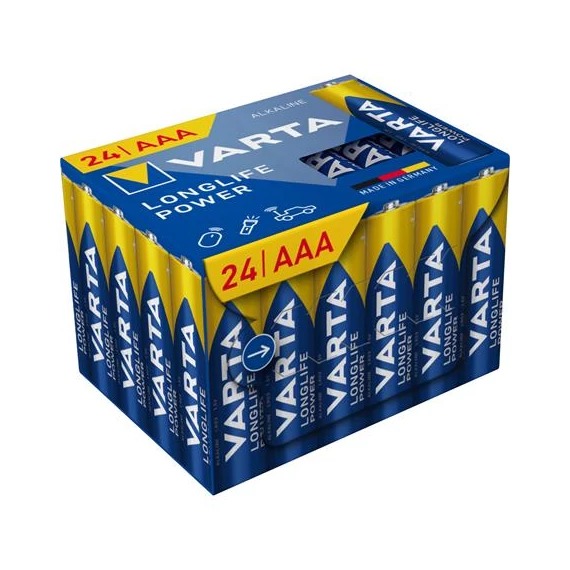 Elem, AAA mikro, 24 db, műanyagmentes, VARTA 