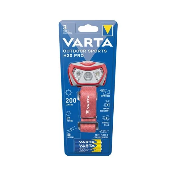 Fejlámpa, LED, kültéri, VARTA 