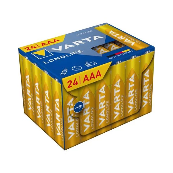 Elem, AAA mikro, 24 db, műanyagmentes, VARTA 
