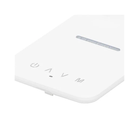 Asztali lámpa, LED, szabályozható, Qi töltővel, USB, HOME, fehér