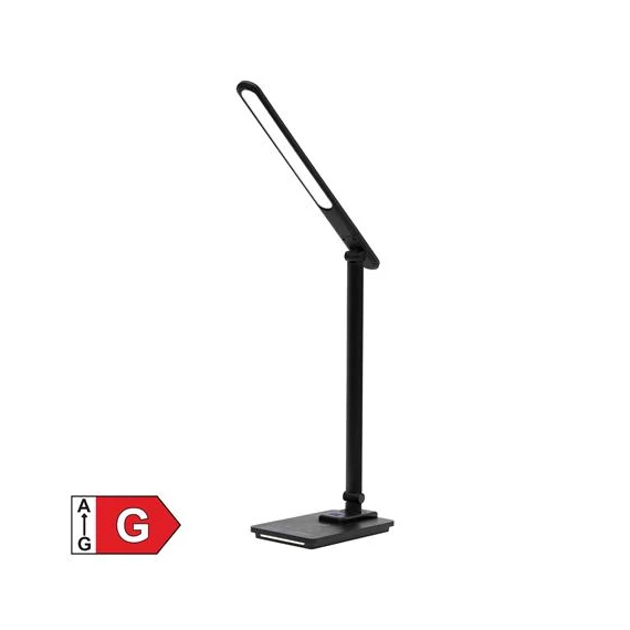 Asztali lámpa, LED, szabályozható, fém, éjjeli fény, HOME, fekete