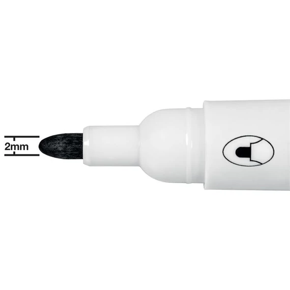 Táblamarker, kúpos hegyű, 2 mm, 10 db, NOBO 
