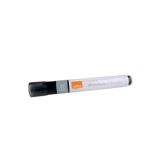 Táblamarker, folyékonytintás, kúpos, 1-3mm, NOBO, fekete, 10db/cs