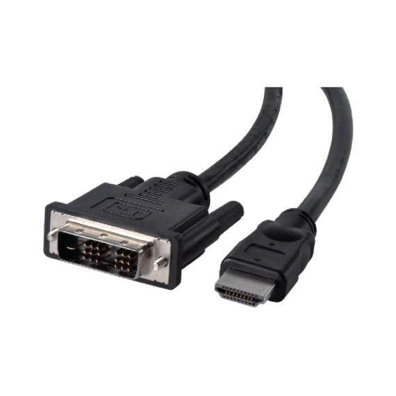 Value Kábel - 11.99.5522 (DVI-HDMI apa/apa, fekete, 2m)