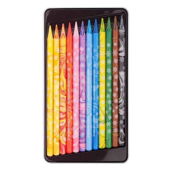 Színes varázsceruza készlet famentes PROGRESSO MAGIC 8772 KOH-I-NOOR 12 klf. szín