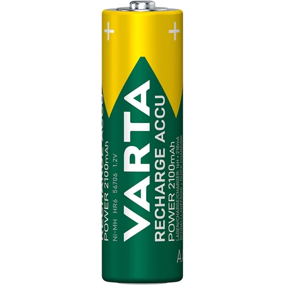 Tölthető elem, AA ceruza, 4x2100 mAh, előtöltött, VARTA 