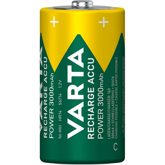 Tölthető elem, C baby, 2x3000 mAh, előtöltött, VARTA "Power"