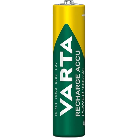 Tölthető elem, AAA mikro, 2x1000 mAh, előtöltött, VARTA "Power"