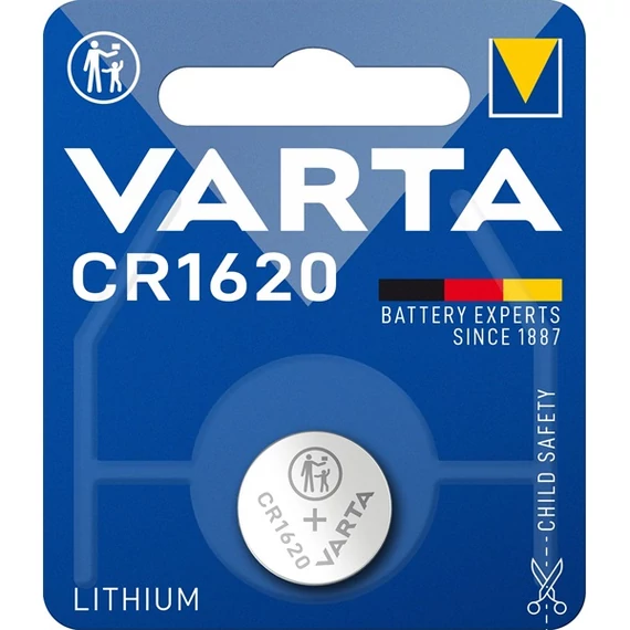 Gombelem, CR1620, 1 db, VARTA 