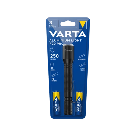 Varta ALUMINIUM LIGHT F20  PRO elemlámpa