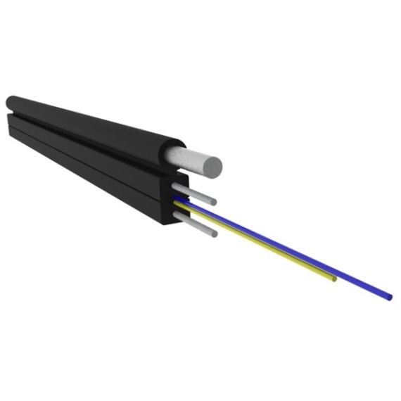 Vez Optikai kábel FTTH 2 szálas SM kábel kültéri/LÉG 500m