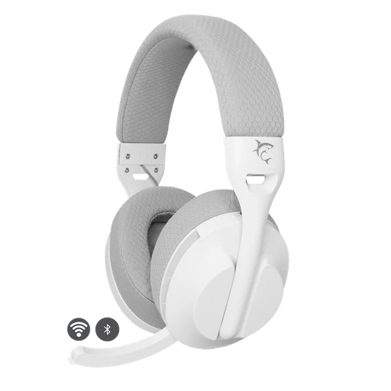 White Shark WS WGH-2441W FALCON-W vezeték nélküli fehér gamer headset