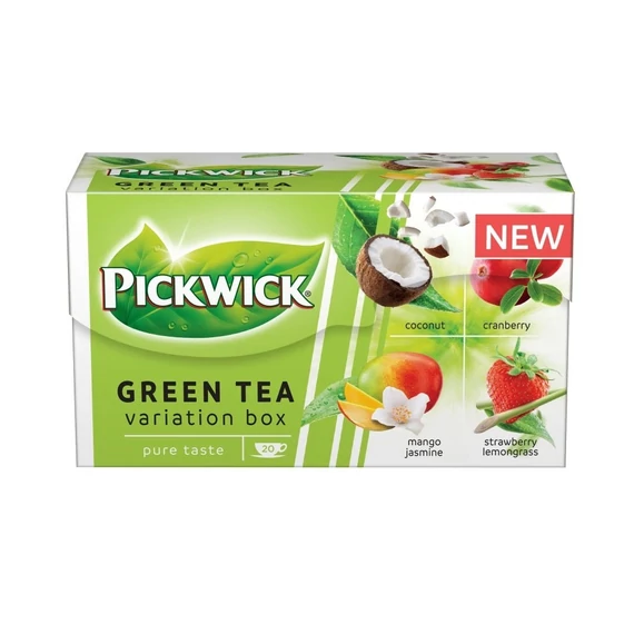 Pickwick 20x1,5g gyümölcsös ízű variációk zöld tea