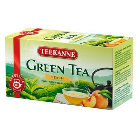 Zöld tea, 20x1,75 g, TEEKANNE, barack