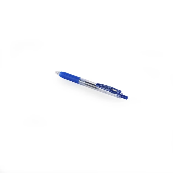 Zseléstoll, 0,33 mm, nyomógombos, ZEBRA "Sarasa Clip", kék