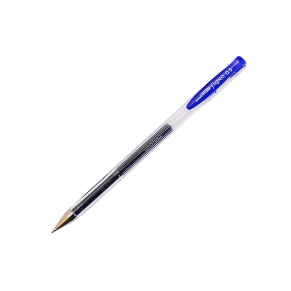 Zseléstoll, 0,3 mm, kupakos, UNI "UM-100 Signo Micro", kék