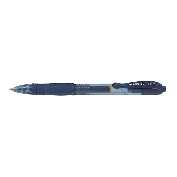 Zselés toll 0,7mm, nyomógombos Pilot G-2, írásszín fekete