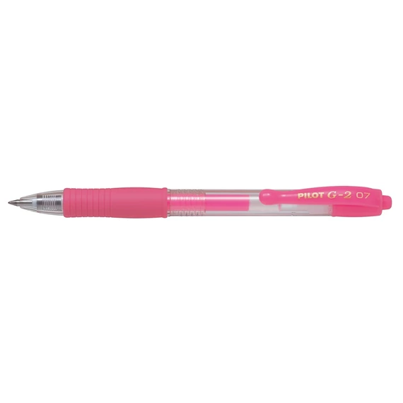 Zseléstoll, 0,32 mm, nyomógombos, PILOT "G-2", rózsaszín