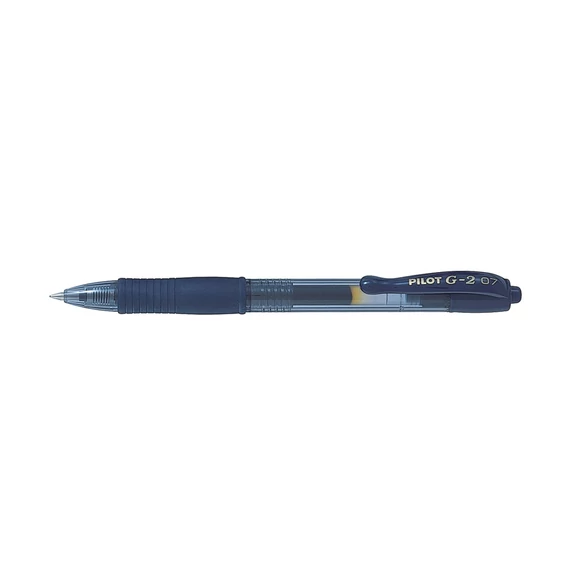 Zselés toll 0,7mm, nyomógombos Pilot G-2, írásszín fekete