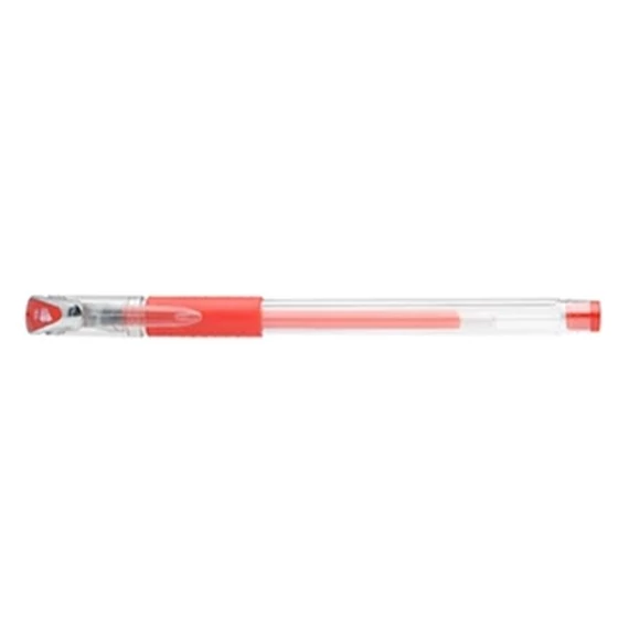 Zselés toll 0,5mm, kupakos GEL-Ico, írásszín piros