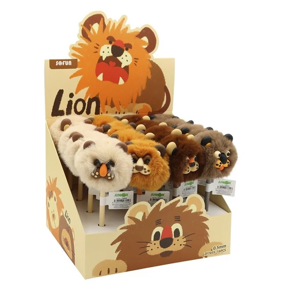 Zseléstoll JUNIOR 0,7mm pom-pom formával Lion